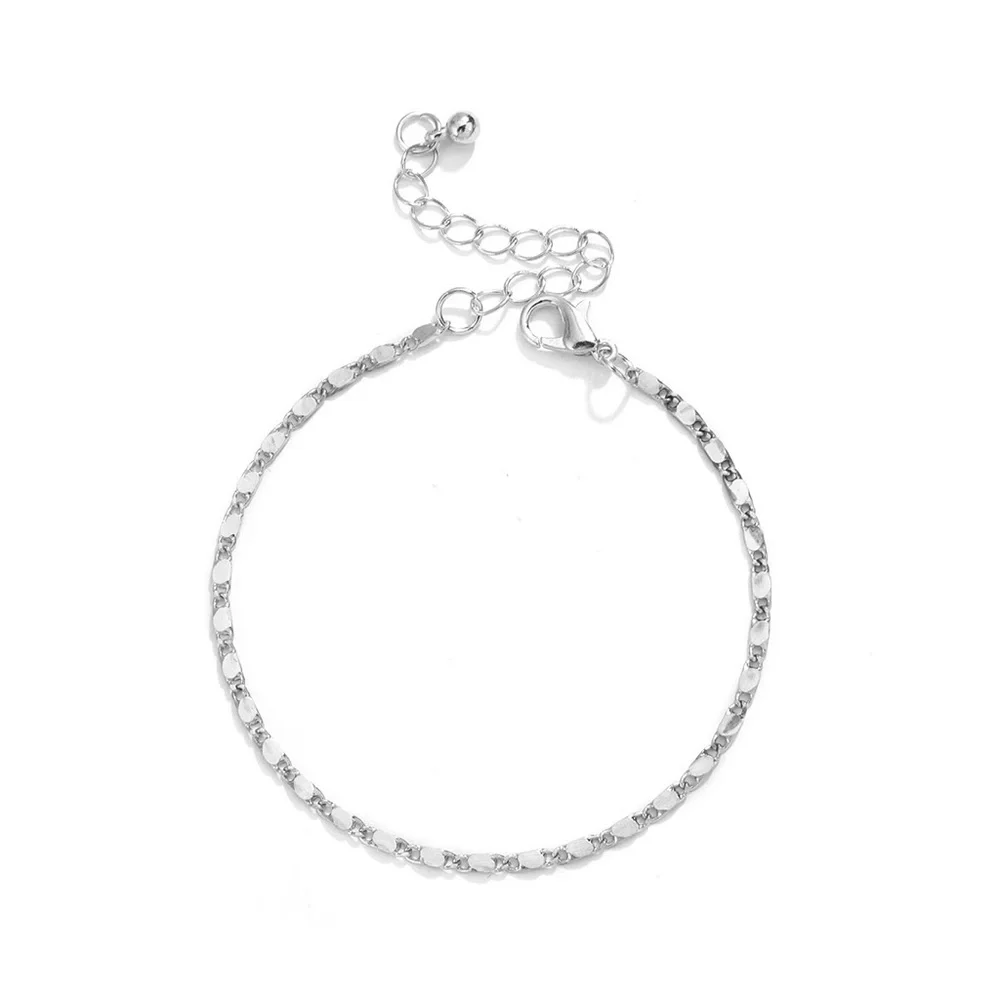 Silver Chunky Bracelet Set with Rhinestones - Picture 11 of 11